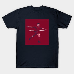 Steven Gerrard In Vector Art T-Shirt